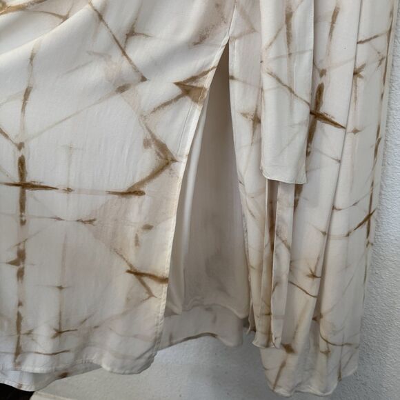 Anthropologie Cloth & Stone Side Slit Halter Dress Small Vacation Summer - Picture 5 of 7